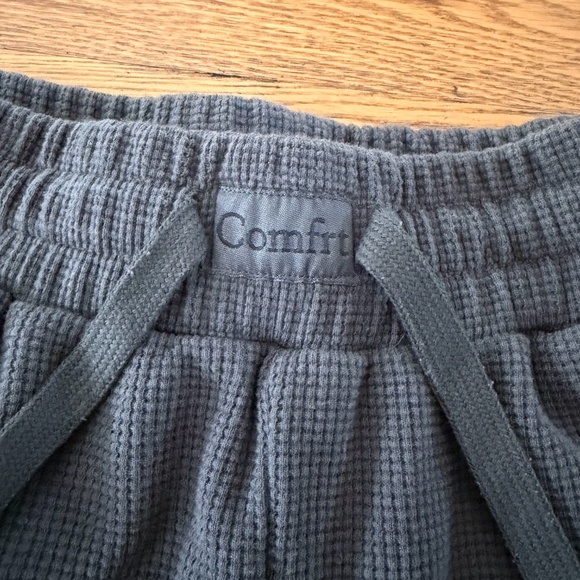 NWOT Comfrt Waffle Lounge Set (Tee & Short) in Steel Grey (Size XS) - Picture 10 of 14